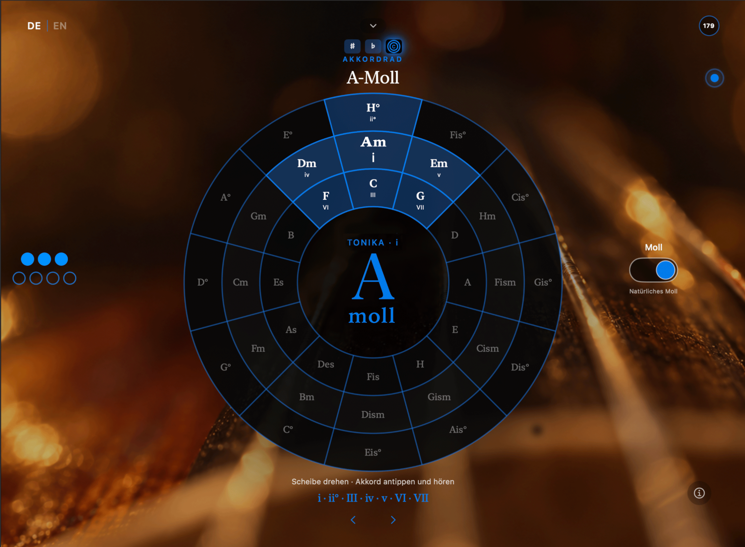 App-Screenshot: Quintenzirkel